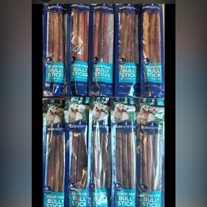 (10) BARKWORTHIES 12” Bully Sticks for Dogs 30 Sticks Total Odor Free BRAND NEW